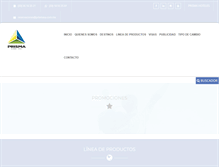 Tablet Screenshot of prismasa.com.mx